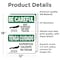 Signmission Hot Surface Sign, 18 in H x 12 in W, Vinyl Decal, Hot Surface Do Not Touch Bilingual OS-2PACK-BC-D-1218-L-10029 - alternate 4